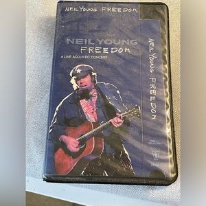 Neil Young VCR tape. Vintage